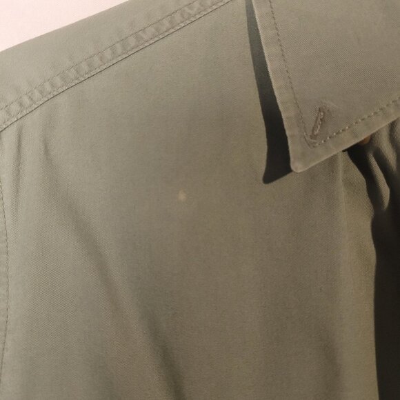 Eddie Bauer Button Up Shirt Mens Medium. Green Short Sleeve Tech Woven - Picture 2 of 4